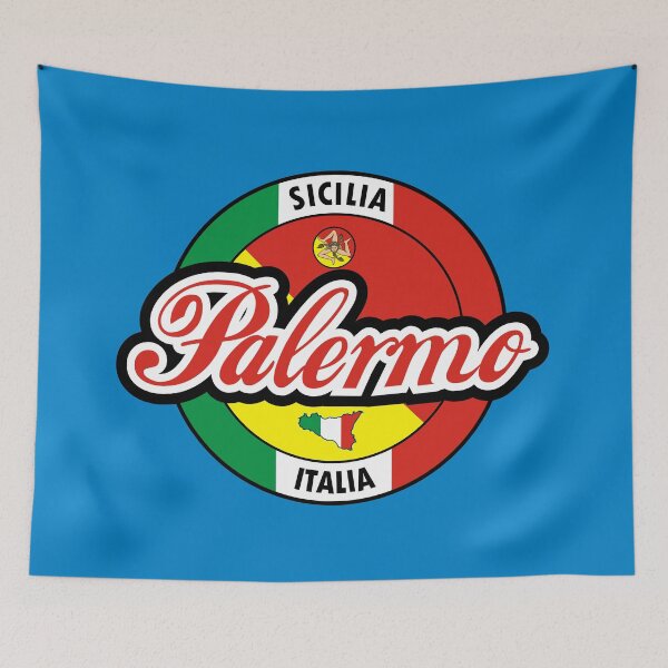Item preview, Palermo Sicilia Italia lettering flag designed and sold by studioss76.