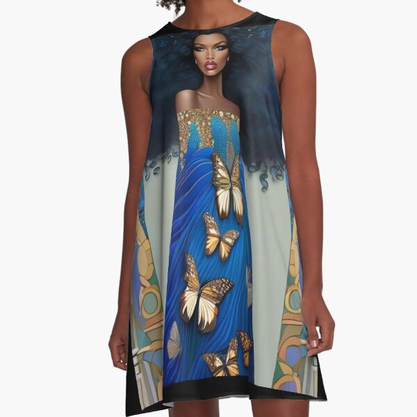Item preview, Gown Interwoven with Threads of Light designed and sold by ARTNOIR-STORE.
