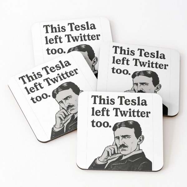 Item preview, Anti Elon Tesla Club - "This Tesla left Twitter too." designed and sold by Kampendesigns.