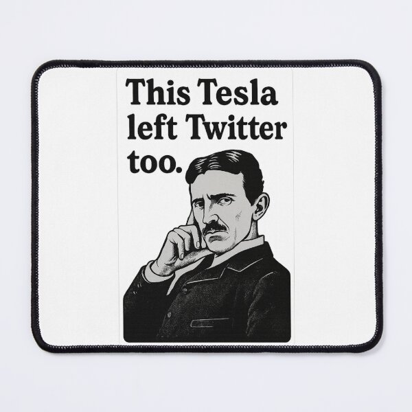 Item preview, Anti Elon Tesla Club - "This Tesla left Twitter too." designed and sold by Kampendesigns.