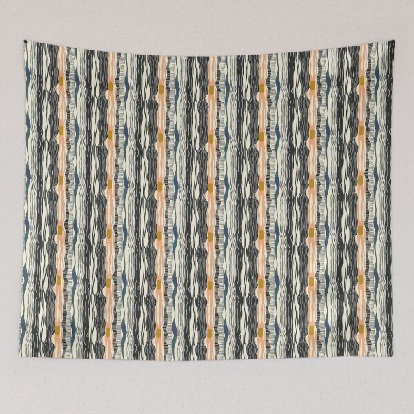 Item preview, Modern Hatching in Dynamic Waves designed and sold by MidArtForge.