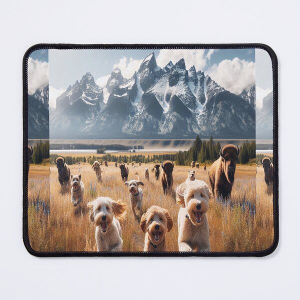 Item preview,  Happy Dogs and Buffalo  designed and sold by MajesticPx.