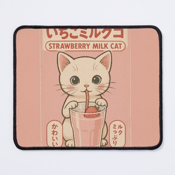 Item preview, Retro - Strawberry Milk Cat designed and sold by Kampendesigns.