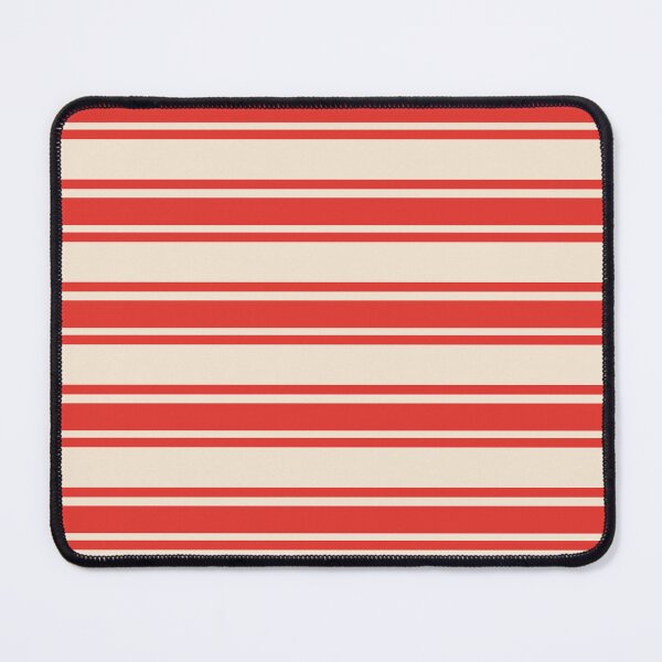 Item preview, Summer 2025 - Trendy Warm Earthy Stripes – Cinnabar & Albescent White Minimalist Textured  designed and sold by The Cozy Stripe | Modern Textile Stories.