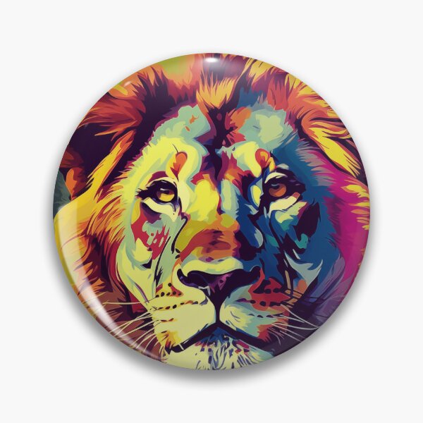 Item preview, Lion Popart designed and sold by RedHandedOD.