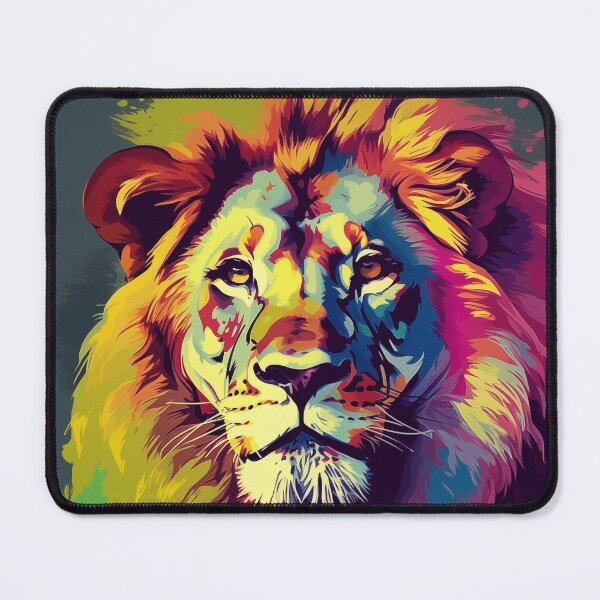 Item preview, Lion Popart designed and sold by RedHandedOD.