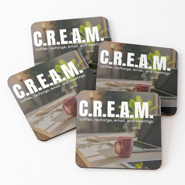 Item preview, C.R.E.A.M. – coffee, recharge, email, and meetings designed and sold by KatelynMitalski.