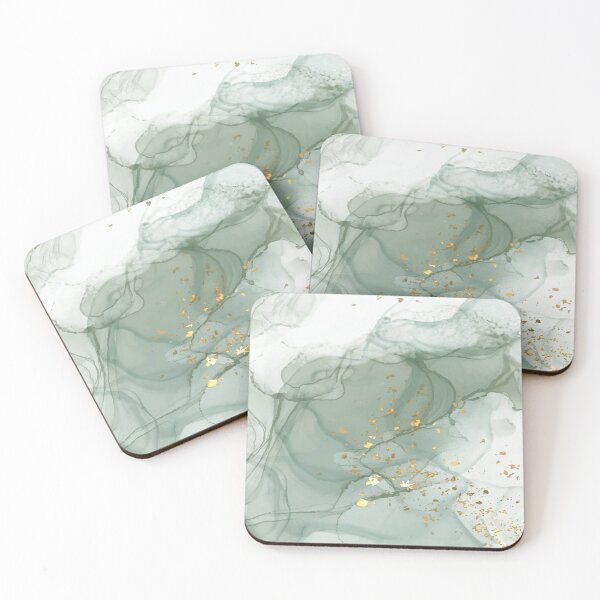 Item preview, Sage Green Abstract, Watercolor Art Print By Synplus designed and sold by synplus.