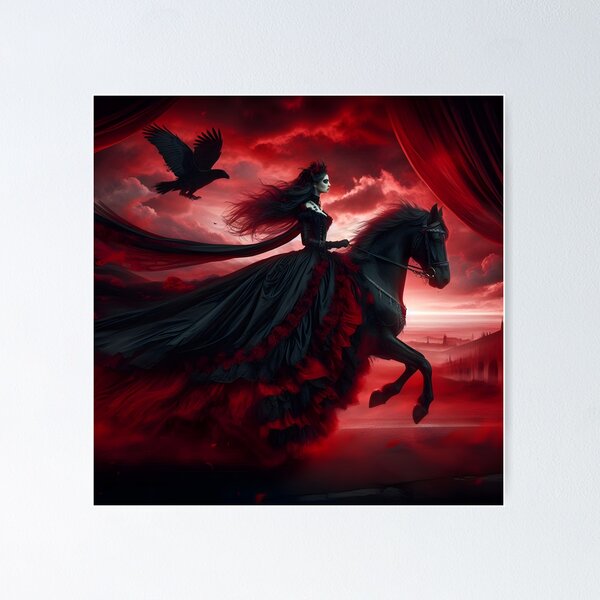 The Dark Valkyrie – Goth Rider of the Shadows Poster