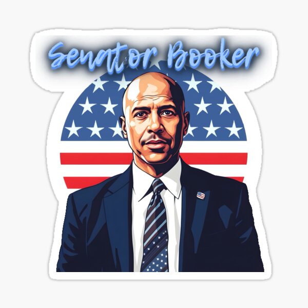 Item preview, Senator Cory Booker Sticker designed and sold by VHaywardDesigns.
