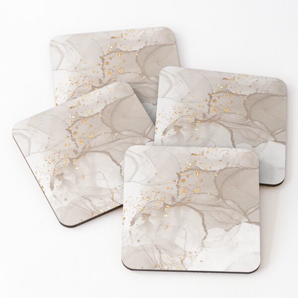 Item preview, Beige and Gold Abstract, Watercolor Art Print By Synplus designed and sold by synplus.
