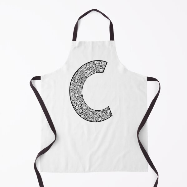 Item preview, Letter C Black Flower-Lace Pattern Monogram designed and sold by Words-Artist.