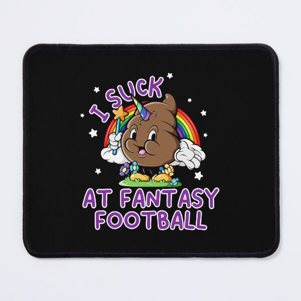Item preview, I Suck At Fantasy Football Rainbow Unicorn Poop Funny Saying designed and sold by GabrieSketcham.