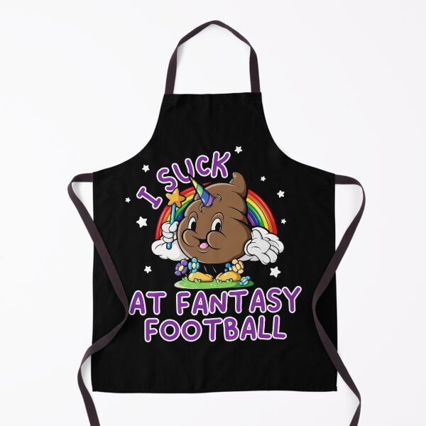 Item preview, I Suck At Fantasy Football Rainbow Unicorn Poop Funny Saying designed and sold by GabrieSketcham.