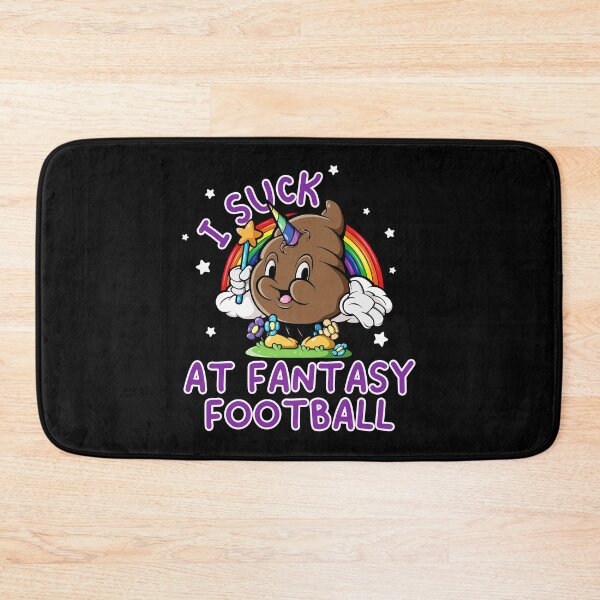 Item preview, I Suck At Fantasy Football Rainbow Unicorn Poop Funny Saying designed and sold by GabrieSketcham.