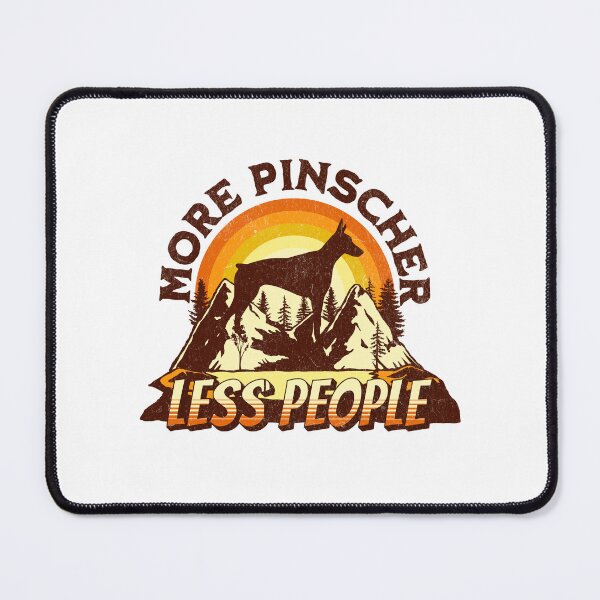 Item preview, More Doberman Pinscher Less People Vintage Hiking Camping Gift designed and sold by Guarddogdrive.