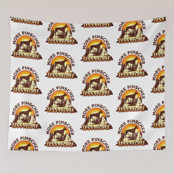 Item preview, More Doberman Pinscher Less People Vintage Hiking Camping Gift designed and sold by Guarddogdrive.
