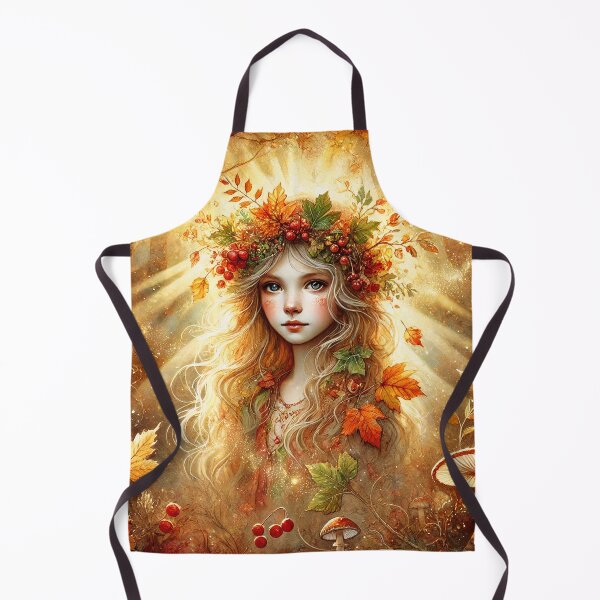 Item preview, Autumn Woodland Forest Girl – Radiant Child of the Veil  designed and sold by lynnebeclu.