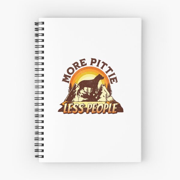 Item preview, More Pittie Less People Vintage Hiking Camping Gift designed and sold by Guarddogdrive.