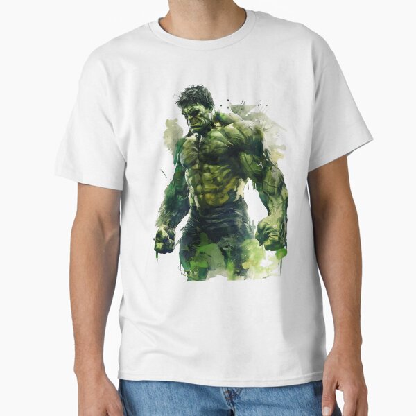 Vista previa del artículo con la obra «Arte digital de Hulk con efecto acuarela», diseñado y vendido por SAMNagy.