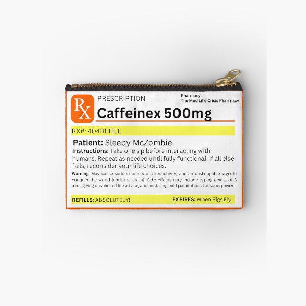 Item preview, Funny Caffeine Prescription Label – Gift ideas for for college students, Coffee & Tea Lovers designed and sold by LiLohaveaplan.