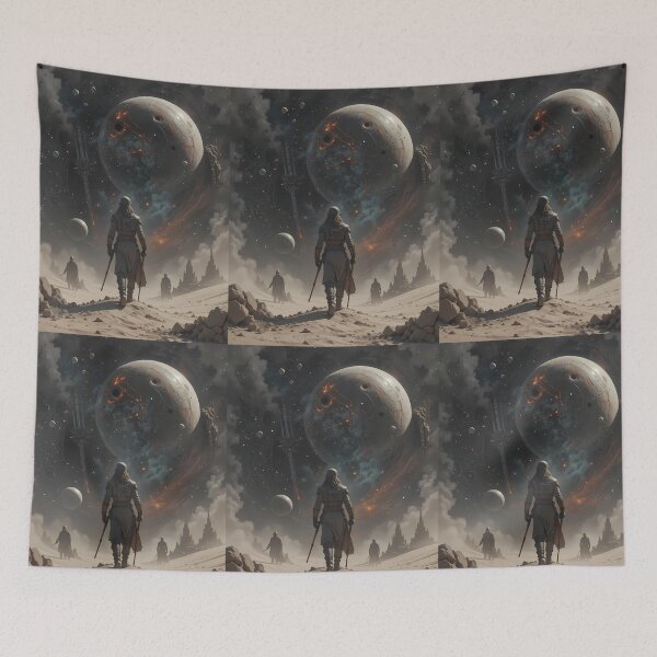 Item preview, Star Wars Moon Galactic Struggles Art Vader designed and sold by ART ATTACK ZONE.