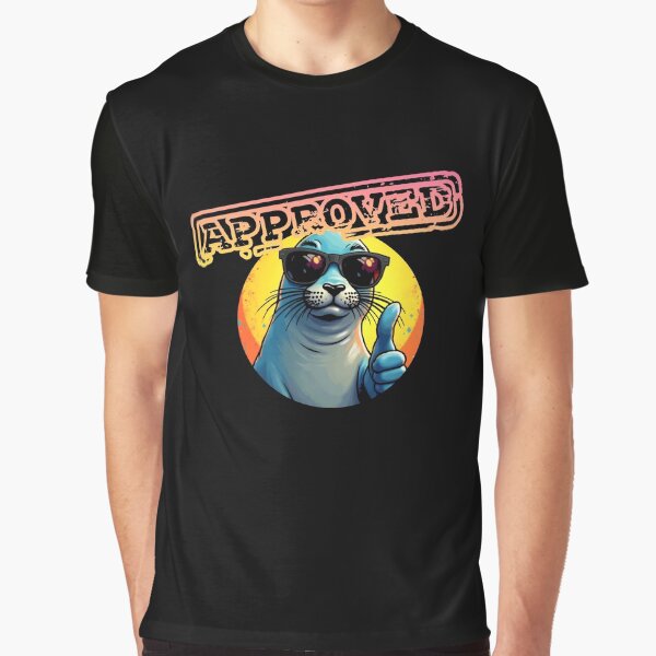 Vista previa del artículo con la obra «Sello de aprobación Badass», diseñado y vendido por DarrenAshenOne.