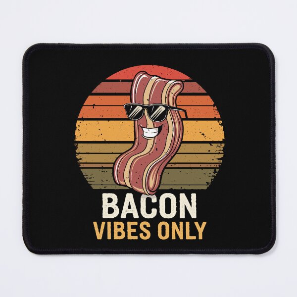 Item preview, Retro Bacon Vibes Only Funny Breakfast designed and sold by Taans-Creation.
