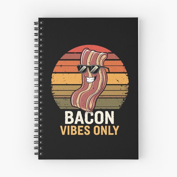 Item preview, Retro Bacon Vibes Only Funny Breakfast designed and sold by Taans-Creation.