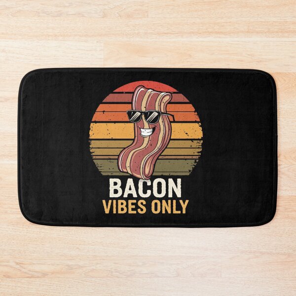 Item preview, Retro Bacon Vibes Only Funny Breakfast designed and sold by Taans-Creation.