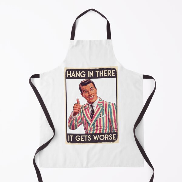 Item preview, Optimism is a Trap, Hang in there, it gets worse, funnyfits70, Humor, Funny, retro, vintages, funny quotes, animal humor, designed and sold by FunnyFits70.