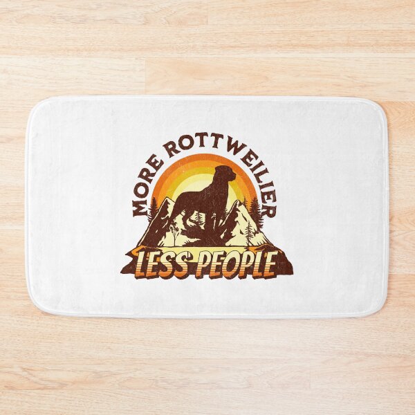 Item preview, More Rottweiler Less People Vintage Hiking Camping Gift designed and sold by Guarddogdrive.