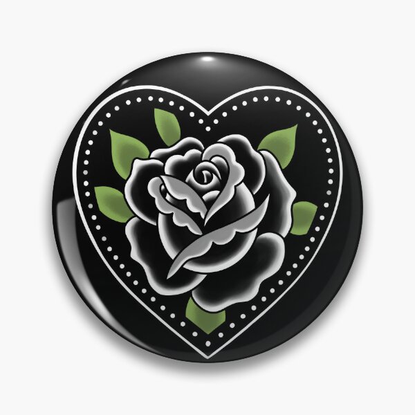 Item preview, Black Rose Traditional Tattoo designed and sold by SevenRelics.