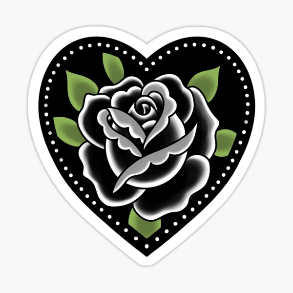 Item preview, Black Rose Traditional Tattoo designed and sold by SevenRelics.