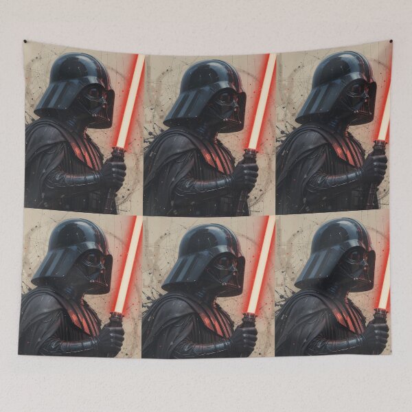 Item preview, Star Wars Retro Art Vader Black Red designed and sold by ART ATTACK ZONE.