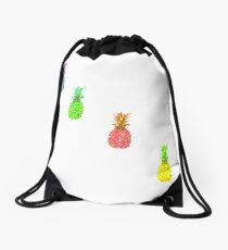 Flare pineapple Drawstring Bag