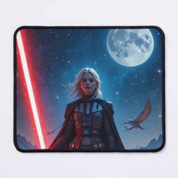 Item preview, Blue Moon Star Wars Red Light Art Vader designed and sold by ART ATTACK ZONE.