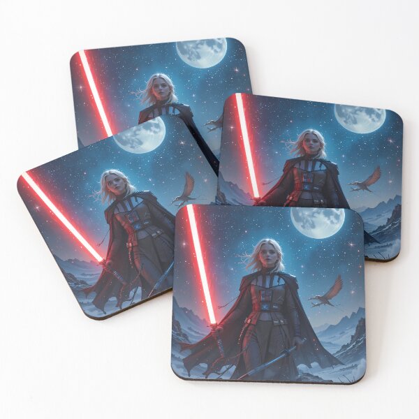Item preview, Blue Moon Star Wars Red Light Art Vader designed and sold by ART ATTACK ZONE.