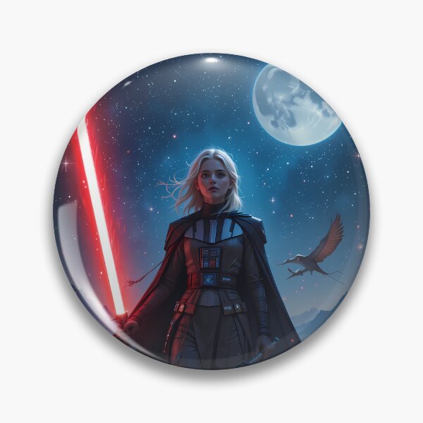 Item preview, Blue Moon Star Wars Red Light Art Vader designed and sold by ART ATTACK ZONE.