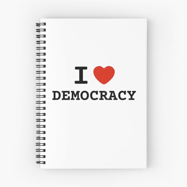 Item preview, I LOVE DEMOCRACY / I HEART DEMOCRACY designed and sold by RMC42.