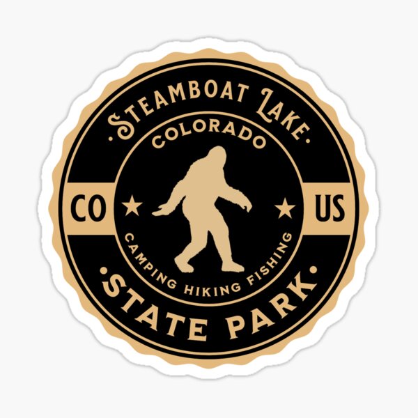 Bigfoot Steamboat Lake State Park Colorado Sticker
