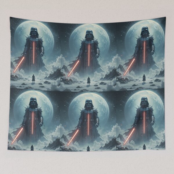 Item preview, Winter Star Wars Dark Galactic Art Vader designed and sold by ART ATTACK ZONE.