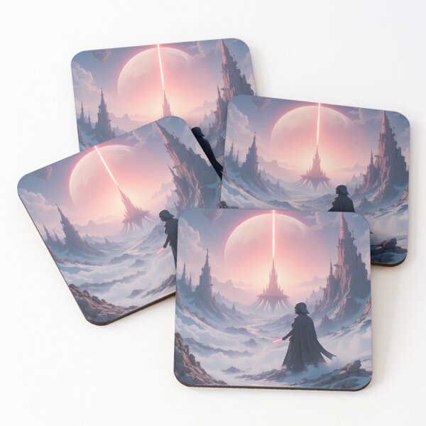 Item preview, Shine Star Wars Dark Galactic Pink Art Vader designed and sold by ART ATTACK ZONE.