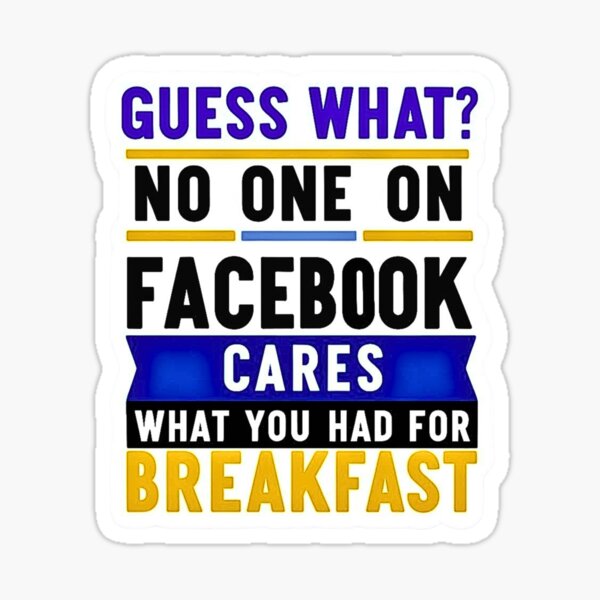 Item preview, Funny Sarcastic Sticker~ Facebook Humor designed and sold by Rainingfrogz.