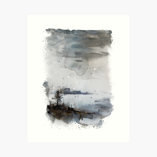 Dawn of Winter - Watercolor Art Print
