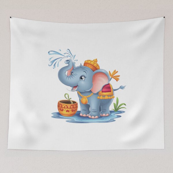 Item preview, Water spraying Elephant designed and sold by criticalzon.