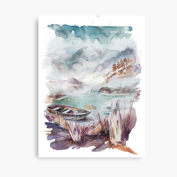 Meeting Place - Watercolor Canvas Print