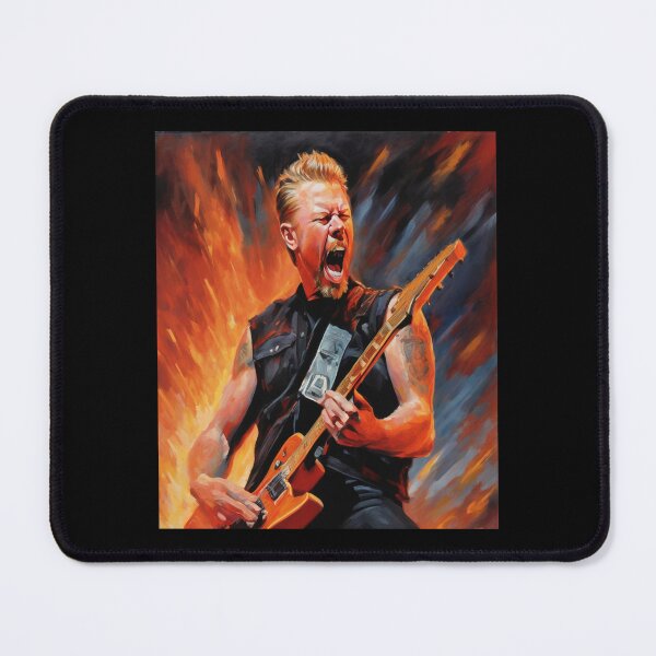 Item preview, "James Hetfield: Guitar Hero in a Blaze of Rock Energy" designed and sold by Artisticanvas.