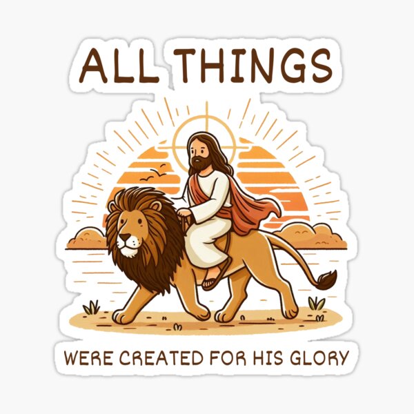Vista previa del artículo con la obra «todas las cosas fueron creadas para su gloria», diseñado y vendido por CrossLifeStore.