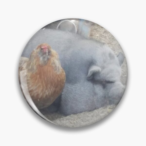 Item preview, pig and chickens can be friends designed and sold by Lizzilzil.